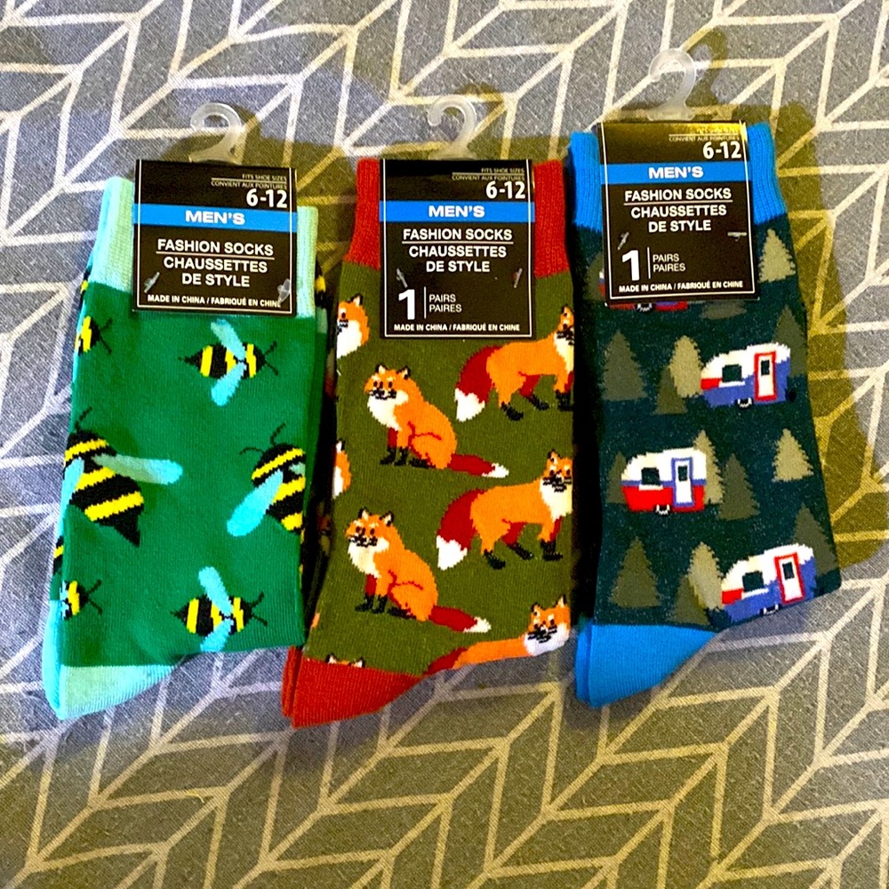 Men Fashion socks size6-12 (3pairs set)